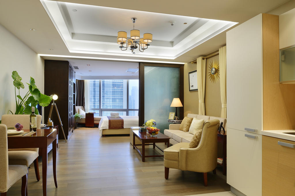 Yousu Hotel & Apartment Nanjing Xuanwu Lake Jinmao Plaza Branch Kamer foto
